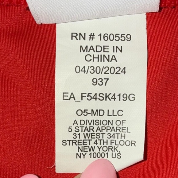 WEAR by Erin Andrews Red Kansas City Chiefs Stripe Skort XXL - Picture 8 of 12